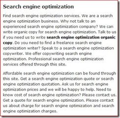 search engine optimisation