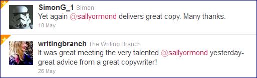 twitter testimonials