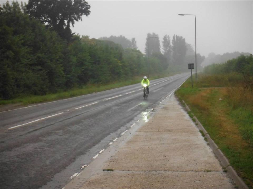 cycling in the rain