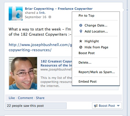 Embedding facebook posts